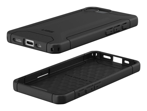 Urban Armor Gear Scout Rugged Case for Apple iPhone 16e Smartphone - Black - Bulk - Impact Resistant, Drop Resistant - Com