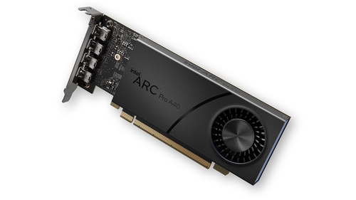 Intel Arc Pro A40 Graphic Card - 6 GB GDDR6 - Half-height - 7680 x 4320 - 1.55 GHz Core - 96 bit Bus Width - PCI Express 4