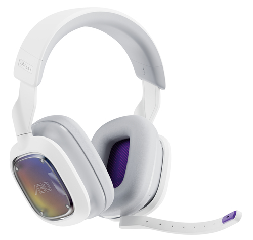 Logitech A30 Wired/Wireless Over-the-head Stereo Gaming Headset - White - Binaural - Circumaural - 1500 cm - Bluetooth/RF 