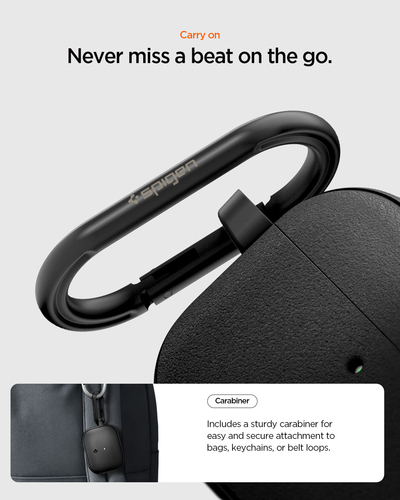 Spigen Vault AirPods Pro 3 Case Matte Black. Product type: Case, Material: Polycarbonate (PC), Thermoplastic polyurethane 