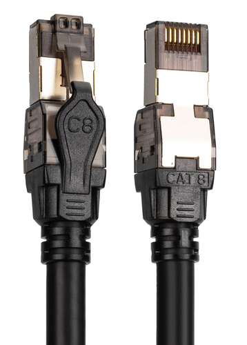 Digitus CAT 8.1 S/FTP patch cable, 3 m, 10 pieces. Cable length: 3 m, Cable standard: Cat8.1, Cable shielding: S/FTP (S-ST