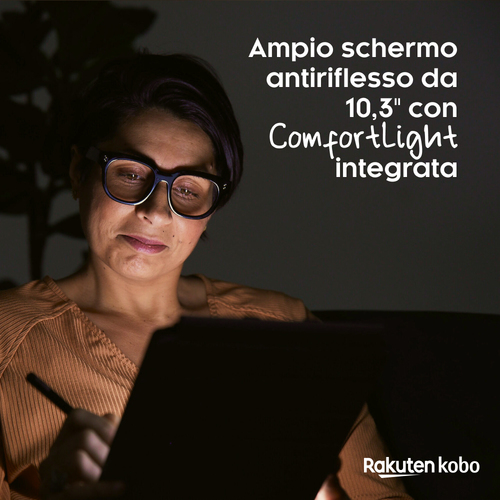 Rakuten Kobo Pacchetto Kobo Elipsa. Dimensioni diagonale schermo: 26,2 cm (10.3"), Tecnologia: E Ink, Risoluzione del disp