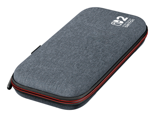PowerA Slim Case Carrying Case Nintendo Portable Gaming Console - Dark Heather Gray - Scratch Resistant Screen Protector, 