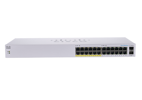 Cisco CBS110. Tipo de switch: Não-gerido, Camada de switches: L2. Tipos de portas ethernet Basic switching RJ-45: Gigabit 