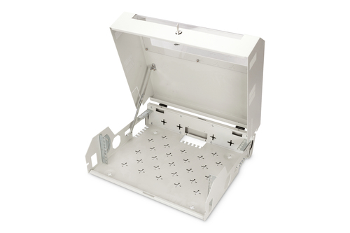 Digitus DN-19 04U-PB 5U Rackschrank - 482,60 mm Rack-Breite - Grau - Glas, Stahl - 80 kg Maximale Gewichtskapazität