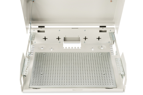 Digitus DN-19 04U-PB 5U Rackschrank - 482,60 mm Rack-Breite - Grau - Glas, Stahl - 80 kg Maximale Gewichtskapazität