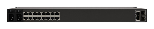 Tripp Lite B098-016 16-Port Console Server, USB Ports (2) - Dual GbE NIC, 16 Gb Flash, SD Card, Desktop/1U Rack, TAA. Auth