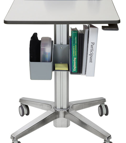 Ergotron LearnFit. Largura: 610 mm, Profundidade: 560 mm, Peso: 15,5 kg. Comprimento da embalagem: 750 mm, Profundidade da