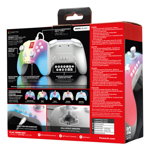 PowerA Advantage. Device type: Gamepad, Gaming platforms supported: Nintendo Switch 2, Gaming control function buttons: D-