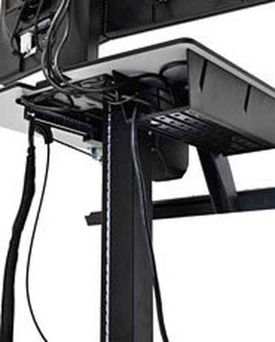 Ergotron WorkFit-C, Dual Sit-Stand. Product colour: Black, Grey, Recommended usage: Flat panel, Type: Multimedia cart. Hei