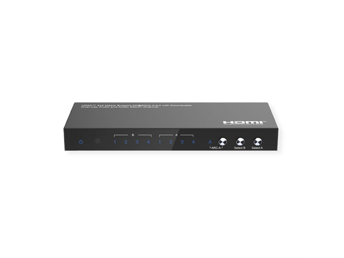 Value Audio/Video Switchbox - Cable - 3840 x 2160 - 4K, Full HD, 4K UHD, 2K - 1080p - 4 Input Device - 2 Display - Noteboo