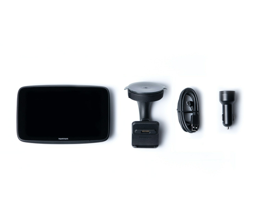TomTom Go Expert Automobile Portable GPS Navigator - Black - 17.8 cm (7") - Touchscreen - Street Name Announcement, Lane G