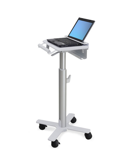 Ergotron StyleView Laptop Cart, SV10. Product colour: Aluminium, White, Recommended usage: Laptop, Type: Multimedia cart. 