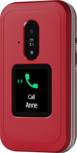 Doro Leva E30 Feature Phone - Flexibler faltbarer Bildschirm - 4G - Weiß, Rot - Flip - kein SIM-Lock