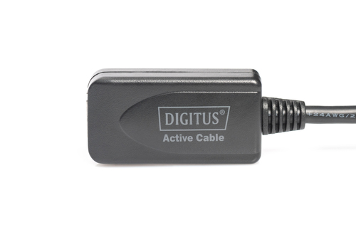 Digitus USB 2.0 Aktives Verlängerungskabel. Kabellänge: 5 m, Anschluss 1: USB A, Anschluss 2: USB A, USB-Version: USB 2.0,