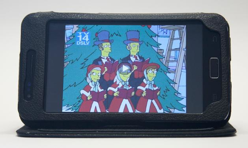 Icarus Wave Carrying Case Smartphone - Black - Faux Leather Body