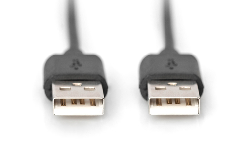 Digitus USB-A connection cable, 3m. Cable length: 3 m. Connector 1: USB A, Connector 2: USB A, USB version: USB 2.0, Conne