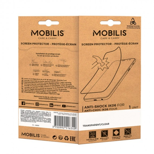 Mobilis 036305. Tipo de protetor de ecrã: Proteção de ecrã transparente, Tamanho máximo de ecrã: 27,7 cm (10.9"), Dureza: 