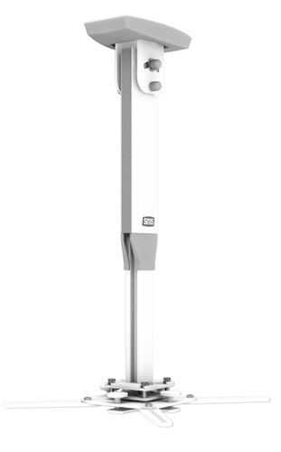 SMS Precision Ceiling Mount for Projector - White - Height Adjustable - 20 kg Load Capacity