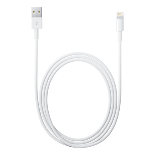Apple Lightning - USB. Longueur de câble: 2 m, Connecteur 1: Lightning, Connecteur 2: USB A