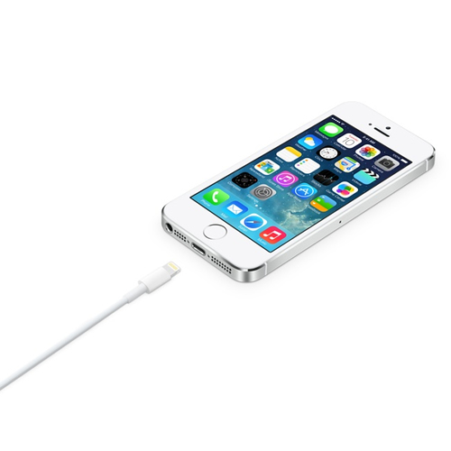 Apple 2 m Lightning/USB Datentransferkabel für iPad, iPhone, iPod, Mobiltelefon - Weiß