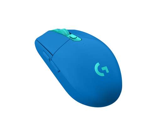 Logitech LIGHTSPEED G305 Gaming Mouse - Wi-Fi - USB - Optical - 6 Button(s) - Blue - Wireless - 12000 dpi