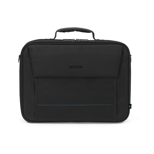 Dicota TWO Tasche für 35,6 cm (14 Zoll) bis 40,6 cm (16 Zoll) Notebook - Schwarz - 300D rPET Polyester Körper - wasserabwe