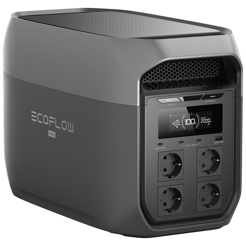 Ecoflow Delta 3 Max Portable Power Station - 2.40 kW - 40 - 2048 Wh - Lithium Iron Phosphate (LiFePO4)