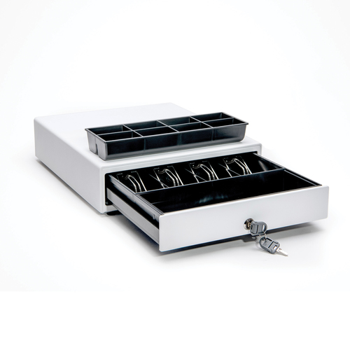 Star Micronics CD4-1416WTSS48. Tipo de produto: Gaveta de dinheiro manual, Cor do produto: Branco. Largura: 350 mm, Profun