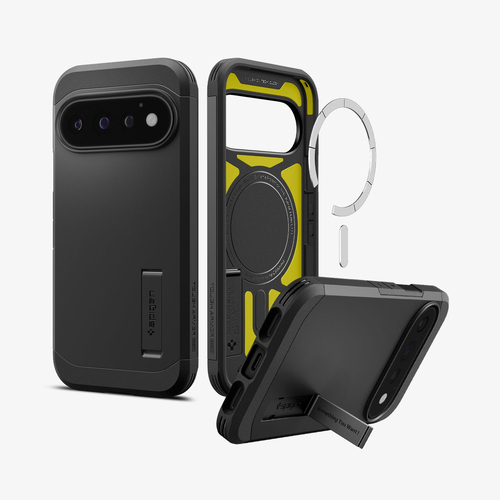 Spigen Tough Armor Case for Google Pixel 11 Pro Smartphone - Black - Wireless Charging Compatible