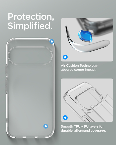 Spigen Ultra Hybrid Case for Google Pixel 11 Smartphone - Crystal Clear