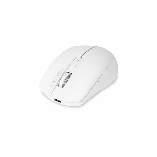 Dicota Maus - Bluetooth/Radio-Frequenz - USB Typ-A, USB-Typ C - 2 Taste(n) - Kabellos - 2,40 GHz - wiederaufladbar - 1600 