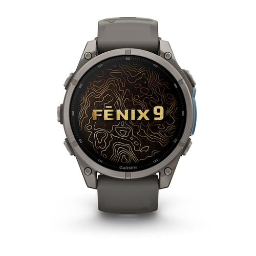 Garmin fēnix 9. Display diagonal: 3.56 cm (1.4"), Display technology: AMOLED, Display resolution: 454 x 454 pixels, Touchs