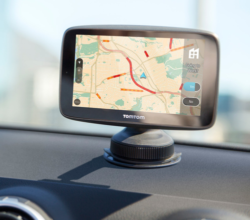 TomTom GO Automobile Portable GPS Navigator - Portable, Mountable - 15.2 cm (6") - Touchscreen - Microphone, Speaker - Blu