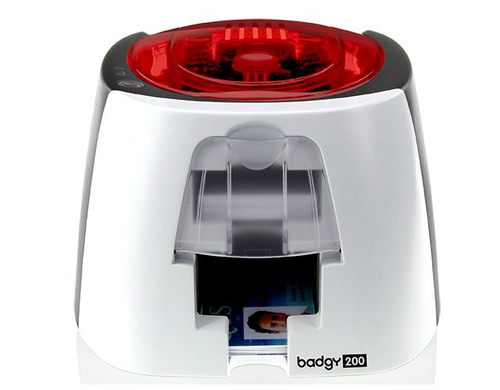 Evolis Badgy200. Tecnologia de impressão: Sublimação de cor/transferência térmica, Resolução Máxima: 260 x 300 DPI, Tipos 