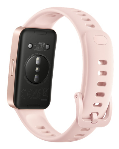 Huawei Band 10 Smart Band - Rectangular Case Shape - Pink Case Color - Pink Band Color - Polymer Case Material - Fluoroela