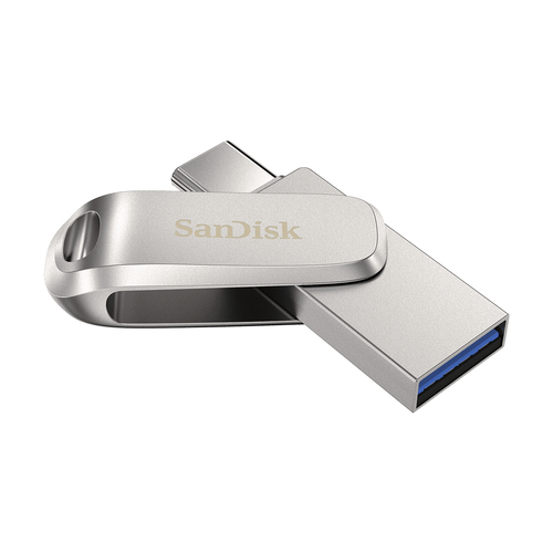 SanDisk Ultra Dual Drive Luxe. Capacidade: 1 TB, Interface de dispositivo: USB Type-A / USB Type-C, Versão USB: 3.2 Gen 1 