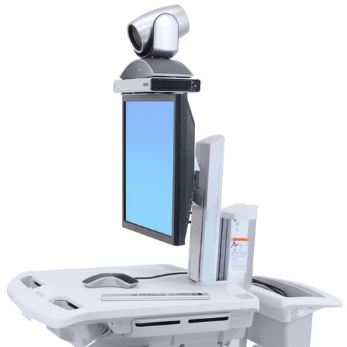 Ergotron StyleView. Product colour: White, Recommended usage: Flat panel, Type: Multimedia cart. Height adjustment: 43 cm,