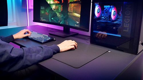 Mouse pad da gaming XTRFY GP6 - Grande - 400 mm x 460 mm x 4 mm Dimensioni - Nero - Gomma naturale - Mouse