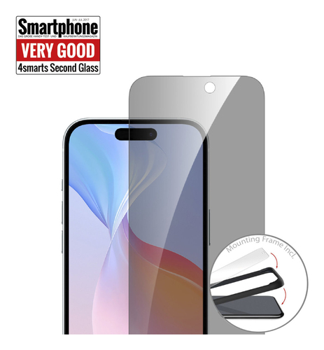 4smarts Second Glass 9H Gehärtetes Glas Bildschirmschutz für Apple iPhone 17 - Transparent - für OLED iPhone 17 - Kugelsic