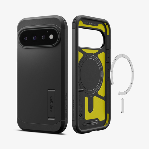 Spigen Tough Armor Case for Google Pixel 11 Pro Smartphone - Black - Wireless Charging Compatible
