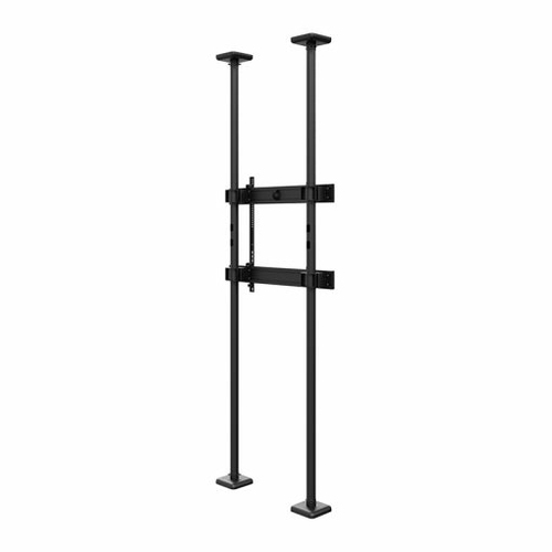 HAGOR Boden-Decken-Montage für Display - Schwarz - Querformat/Hochformat - Höhenverstellbar - Bildschirmgr�ße: 75 Zoll (19