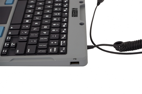 Gamber-Johnson Lite Robust Tastatur - Kabel Konnektivität - USB Typ-A Schnittstelle - TouchPad - Deutsch - Industrieller S
