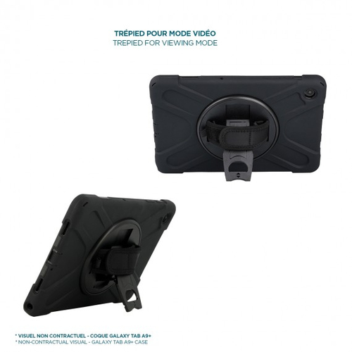 MOBILIS Robust Tasche Samsung Galaxy Tab Active4 Pro Tablet - Schwarz - Silikon Außenmaterial - Stoßdämfpend, Sturzsicher,