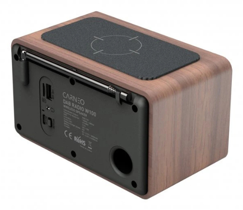 Carneo W100 DAB/FM. Radio type: Portable, Supported radio bands: DAB, FM, DAB+, DAB band range: 168 - 240 MHz. RMS rated p