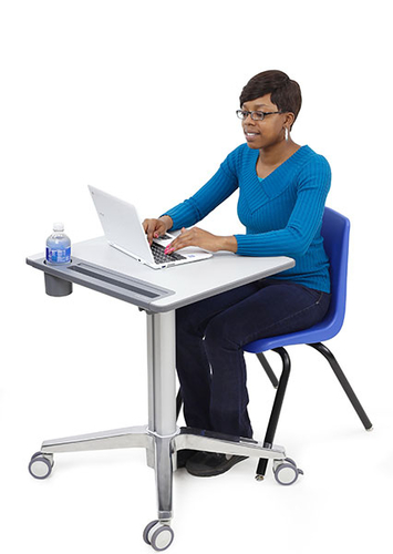 Ergotron LearnFit. Product colour: Silver, Maximum weight capacity: 6.8 kg, Table top shape: Square shape. Weight: 14.2 kg