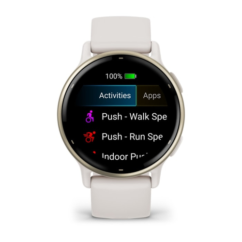 Garmin vívoactive 5 Smartwatch - Avorio, Oro Colore del Case - Avorio Colore cinturino - Alluminio Materiale della struttu