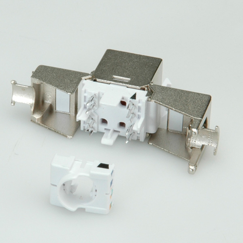 Roline Nickel Beschichtet Netzwerkanschluss - 50 - Abschirmung - Silber