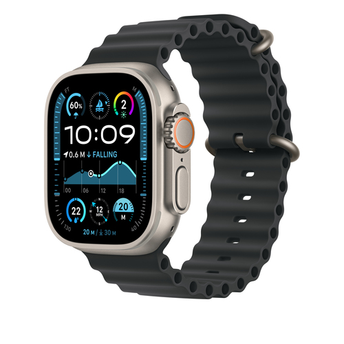 Apple Einstellbar Smartwatch-Band - 1 - Einheitsgröße - Loop Aufsatz - Schwarz - Titan, Fluorelastomer