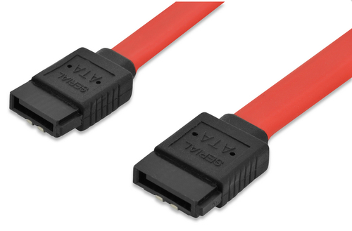 Ednet 50 cm SATA Datentransferkabel für Festplatte, DVD, Hauptplatine - Zweiter Anschluss: 1 x 7-pin L-Type SATA - 6 Gbit/